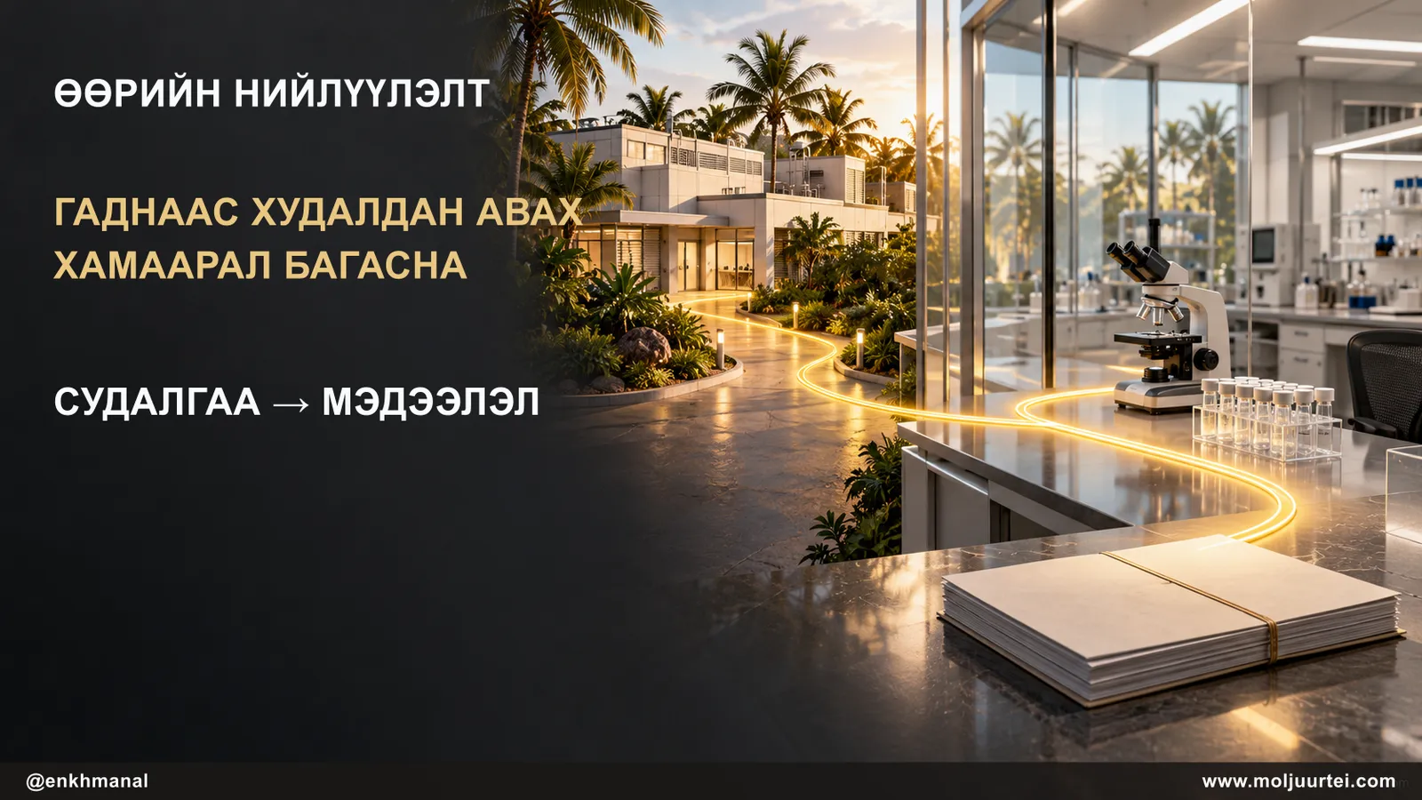 Өөрийн үржүүлгийн нийлүүлэлтээс лабораторийн судалгаа, шалгаж болох аюулгүй байдлын мэдээлэл хүртэлх холбоо