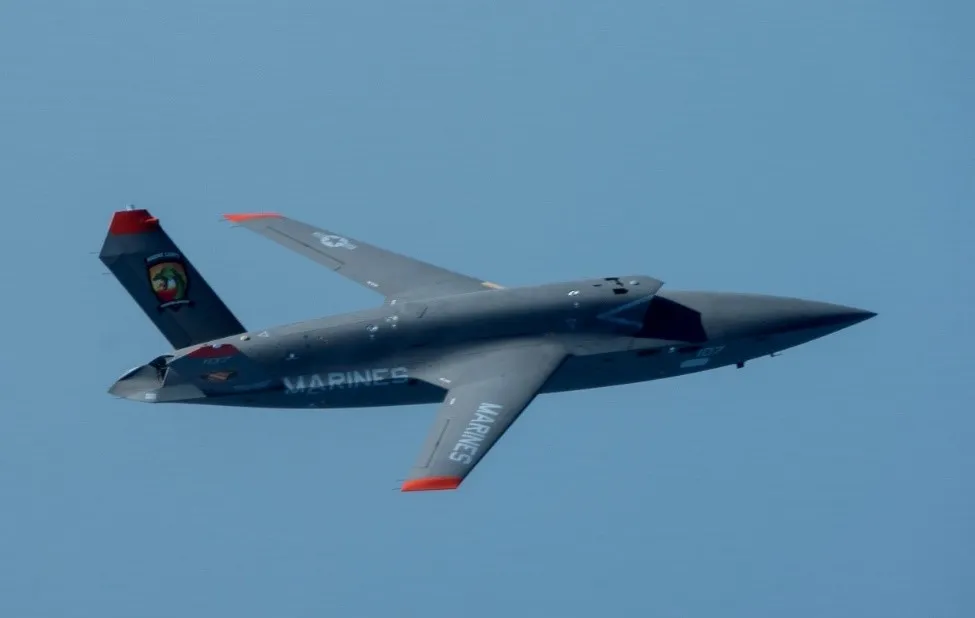 XQ-58A Valkyrie in U.S. Marine Corps livery (photo: Kratos Defense)
