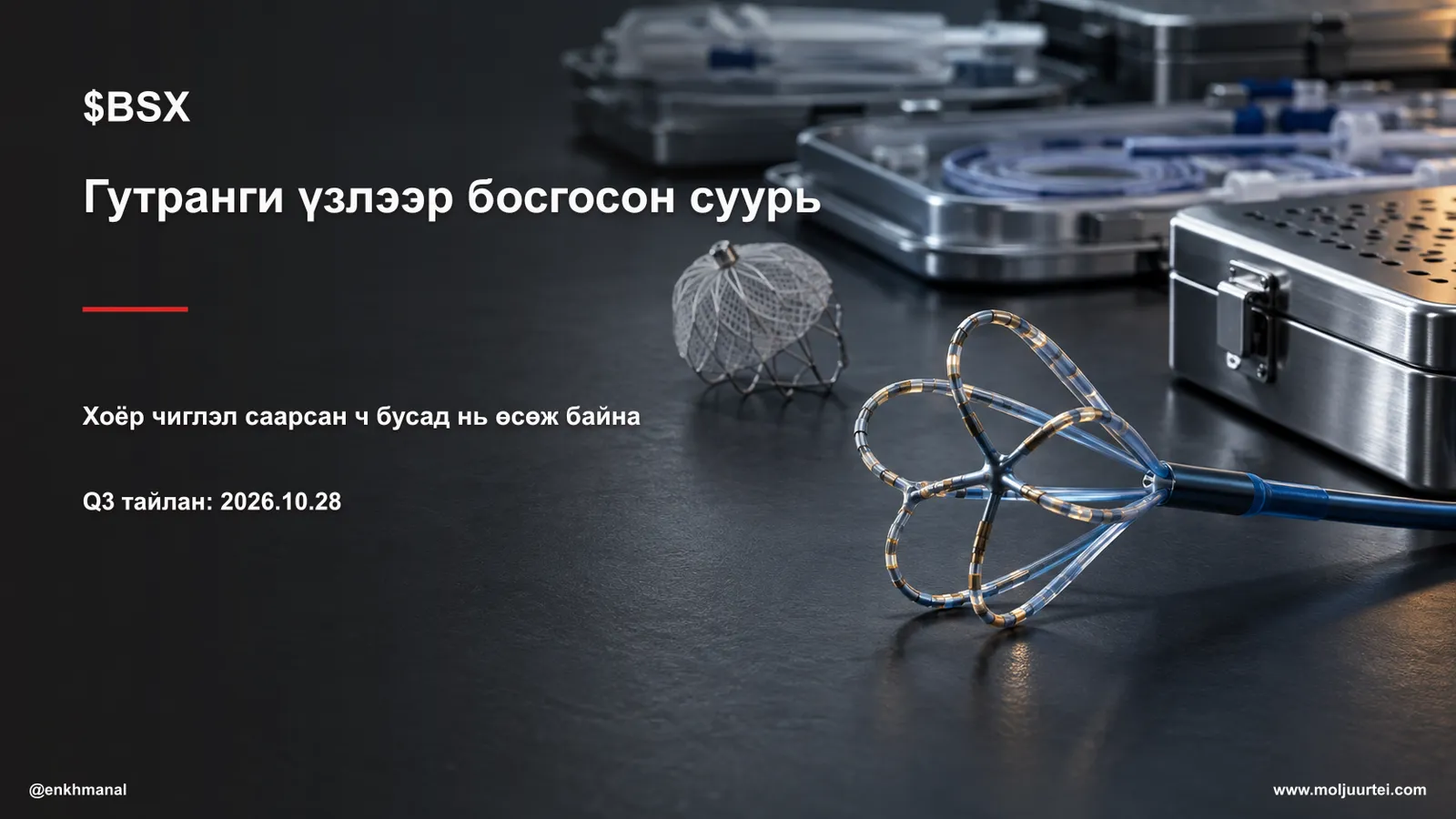 $BSX — Гутранги үзлээр босгосон суурь · Q3 тайлан 10-р сарын 28-нд