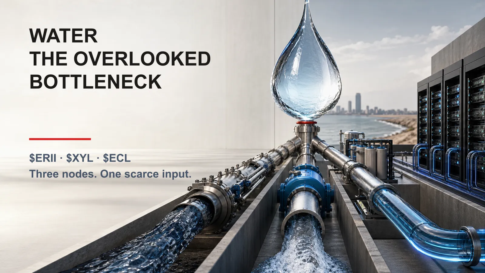 Water — The Overlooked Bottleneck: $ERII, $XYL and $ECL, and Three Ways to Own It